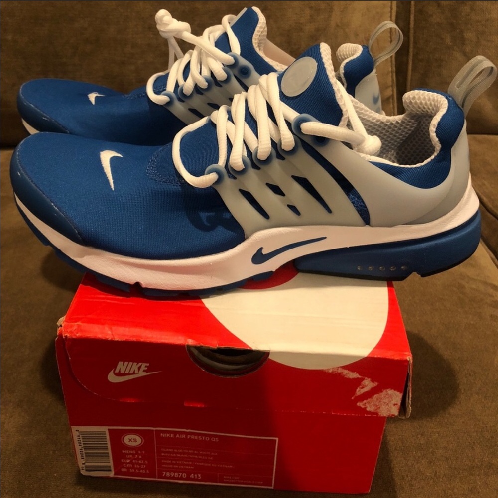 Brand new blue nike presto